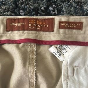 Eddie Bauer flat front chinos. 40x32